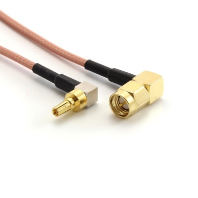 Переходник SMA-male угловой - CRC9 пигтейл Переходник SMA-male угловой - CRC9 пигтейл