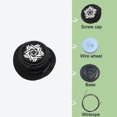 Шнурки с вертлюжной пряжкой