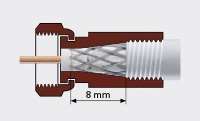 Разъем резьбовой Lans F113-55 (7мм)
